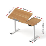 Darrahopens Furniture > Office > Desks Artiss Electric Standing Desk Height Adjustable Sit Stand Desk Tilting Top