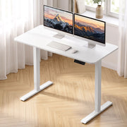Darrahopens Furniture > Office > Desks Artiss Electric Standing Desk Height Adjustable Table 120cm White In Australia - Darrahopens