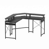 Darrahopens Furniture > Office > Desks Artiss L-Shape Gaming Desk Computer Desks RGB LED Power Outlet 130cm Black In Australia - Darrahopens