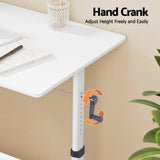 Darrahopens Furniture > Office > Desks Artiss Manual Standing Desk Height Adjustable Workstation Computer Desks Study 100CM White