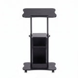 Darrahopens Furniture > Office > Desks Artiss Mobile Podium Stand with Lockable Wheels Height Adjustable Laptop Desk Black In Australia - Darrahopens