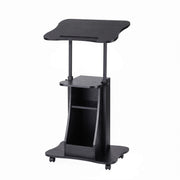 Darrahopens Furniture > Office > Desks Artiss Mobile Podium Stand with Lockable Wheels Height Adjustable Laptop Desk Black In Australia - Darrahopens