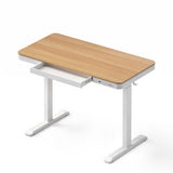 Darrahopens Furniture > Office > Desks Artiss Motorised Standing Desk with Storage Drawer 120cm Wood White In Australia - Darrahopens