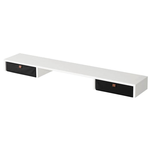 Darrahopens Furniture > Office > Desks Artiss Standing Desk Desktop Storage Rack Shelf Removable Bookshelf Drawer 120cm