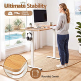 Artiss Standing Desk Electric Adjustable Ergonomic Office Table 100cm Oak In Australia - Darrahopens