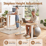 Artiss Standing Desk Electric Adjustable Ergonomic Office Table 100cm Oak In Australia - Darrahopens