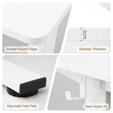 Darrahopens Furniture > Office > Desks Artiss Standing Desk Electric Adjustable Ergonomic Office Table 100cm White In Australia - Darrahopens