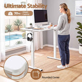 Artiss Standing Desk Electric Adjustable Ergonomic Office Table 100cm White In Australia - Darrahopens