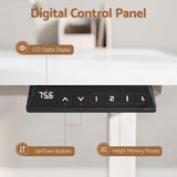 Artiss Standing Desk Electric Adjustable Ergonomic Office Table 100cm White In Australia - Darrahopens