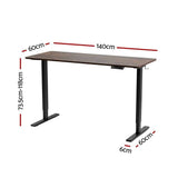 Darrahopens Furniture > Office > Desks Artiss Standing Desk Height Adjustable 140cm Ergonomic Office Desk Brown In Australia - Darrahopens