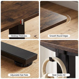 Darrahopens Furniture > Office > Desks Artiss Standing Desk Height Adjustable 140cm Ergonomic Office Desk Brown In Australia - Darrahopens