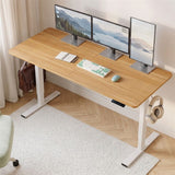 Darrahopens Furniture > Office > Desks Artiss Standing Desk Height Adjustable 140cm Ergonomic Office Desk Oak In Australia - Darrahopens