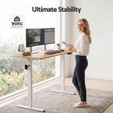 Darrahopens Furniture > Office > Desks Artiss Standing Desk Height Adjustable 140cm Ergonomic Office Desk Oak In Australia - Darrahopens