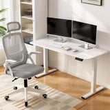 Darrahopens Furniture > Office > Desks Artiss Standing Desk Office Chair Sit Stand Ergonomic Combo 140cm White In Australia - Darrahopens