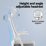 Darrahopens Furniture > Office > Desks Artiss Standing Desk Office Chair Sit Stand Ergonomic Combo 140cm White In Australia - Darrahopens