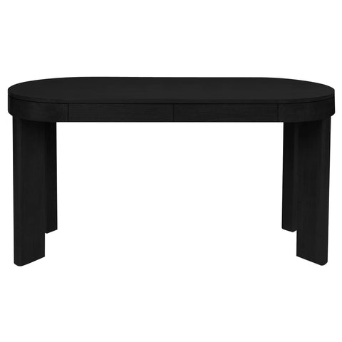 Darrahopens Furniture > Office > Desks Brentwood 2 Drawer Oval Desk (Black)