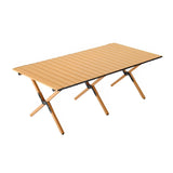Darrahopens Furniture > Office > Desks Folding Table Portable Picnic Camping Table Egg Roll Multi Function Outdoor