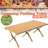 Darrahopens Furniture > Office > Desks Folding Table Portable Picnic Camping Table Egg Roll Multi Function Outdoor