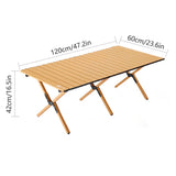 Darrahopens Furniture > Office > Desks Folding Table Portable Picnic Camping Table Egg Roll Multi Function Outdoor