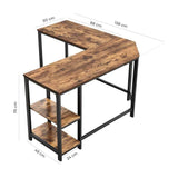Darrahopens Furniture > Office �L-Shaped Desk with Shelves