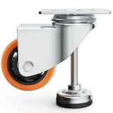 Darrahopens Furniture > Office Leveling Casters Swivel Wheels Set of 4, 328 kg Total Load Capacity