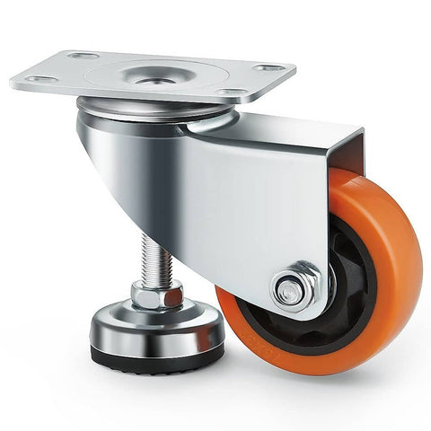 Darrahopens Furniture > Office Leveling Casters Swivel Wheels Set of 4, 328 kg Total Load Capacity