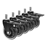 Darrahopens Furniture > Office > Office & Desk Chairs 5 pcs Office Chair Casters 360 Rotatable Replacement Wheels with Locks