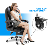 Darrahopens Furniture > Office > Office & Desk Chairs 5 pcs Office Chair Casters 360 Rotatable Replacement Wheels with Locks
