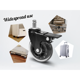 Darrahopens Furniture > Office > Office & Desk Chairs 5 pcs Office Chair Casters 360 Rotatable Replacement Wheels with Locks