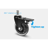 Darrahopens Furniture > Office > Office & Desk Chairs 5 pcs Office Chair Casters 360 Rotatable Replacement Wheels with Locks