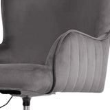 Darrahopens Furniture > Office > Office & Desk Chairs Desk Armchair - Home Office Swivel Chair Adjustable Height Seat PLUME GREY