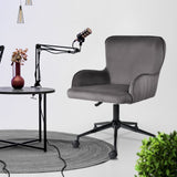 Darrahopens Furniture > Office > Office & Desk Chairs Desk Armchair - Home Office Swivel Chair Adjustable Height Seat PLUME GREY