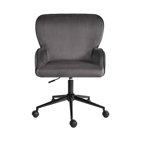 Darrahopens Furniture > Office > Office & Desk Chairs Desk Armchair - Home Office Swivel Chair Adjustable Height Seat PLUME GREY