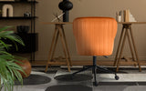 Darrahopens Furniture > Office > Office & Desk Chairs Desk Armchair - Home Office Swivel Chair Adjustable Height Seat PLUME ORANGE