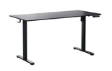 Darrahopens Furniture > Office > Office & Desk Chairs Ergonomic Kids Study Chair & Adjustable Electric Standing Desk Set – Blue Chair & Black Desk