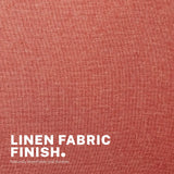 Darrahopens Furniture > Office > Office & Desk Chairs Office Desk Chair - Linen Fabric Armless Swivel Study Seat OVOID EARTHY RED