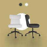 Darrahopens Furniture > Office > Office & Desk Chairs Office Desk Chair - PU Leather Home Office Swivel Chair Computer Seat WHITE