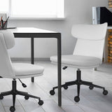 Darrahopens Furniture > Office > Office & Desk Chairs Office Desk Chair - PU Leather Home Office Swivel Chair Computer Seat WHITE