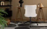 Darrahopens Furniture > Office > Office & Desk Chairs Office Desk Chair - PU Leather Home Office Swivel Chair Computer Seat WHITE