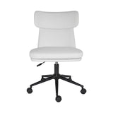 Darrahopens Furniture > Office > Office & Desk Chairs Office Desk Chair - PU Leather Home Office Swivel Chair Computer Seat WHITE