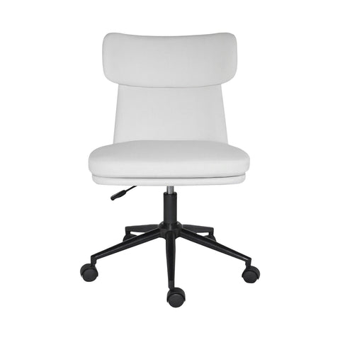 Darrahopens Furniture > Office > Office & Desk Chairs Office Desk Chair - PU Leather Home Office Swivel Chair Computer Seat WHITE