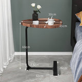 Darrahopens Furniture > Office Side Table for Living Room End Coffee Table - Egg-Shaped Top