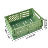 Darrahopens Furniture > Office > Storage Cabinets 4PCS Collapsible Plastic Storage Box Desktop Organizer Basket Storage Container