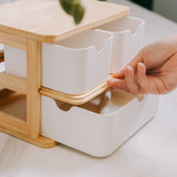 Darrahopens Furniture > Office > Storage Cabinets Bamboo Fibre Storage Drawer Set