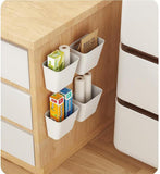 Darrahopens Furniture > Office > Storage Cabinets CARLA HOME 4-Pack Self-Adhesive Wall Storage Box for Cabinet Doors, Kitchen, Bathroom & Office