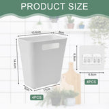 Darrahopens Furniture > Office > Storage Cabinets CARLA HOME 4-Pack Self-Adhesive Wall Storage Box for Cabinet Doors, Kitchen, Bathroom & Office