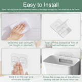 Darrahopens Furniture > Office > Storage Cabinets CARLA HOME 4-Pack Self-Adhesive Wall Storage Box for Cabinet Doors, Kitchen, Bathroom & Office
