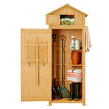 Darrahopens Furniture > Office > Storage Cabinets Gardeon Outdoor Storage Cabinet Cupboard Folding Table Tool Organizer Shed Adjustable