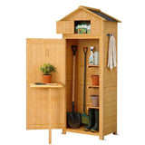 Darrahopens Furniture > Office > Storage Cabinets Gardeon Outdoor Storage Cabinet Cupboard Folding Table Tool Organizer Shed Adjustable