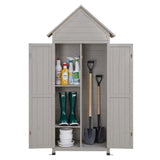 Darrahopens Furniture > Office > Storage Cabinets Gardeon Outdoor Storage Cabinet Cupboard Lockable Tool Organizer Shed Adjustable Grey